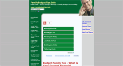 Desktop Screenshot of familybudgettips.info
