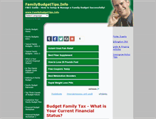 Tablet Screenshot of familybudgettips.info